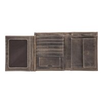 Strellson Richmond Tate Billfold V12 Herren Geldbörse Leder Hochformat dark brown