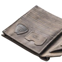Strellson Richmond Tate Billfold V12 Herren Geldbörse Leder Hochformat dark brown