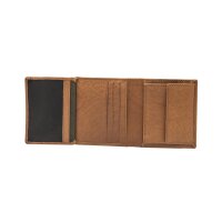 Strellson Blackwall Reno Billfold V7 Herren Geldbörsen Leder Hochformat cognac