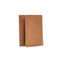 Strellson Blackwall Jorge Billfold V8 Herren Geldbörsen Leder Hochformat cognac