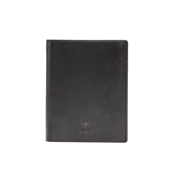 Strellson Blackwall Jorge Billfold V8 Herren Geldbörsen Leder Hochformat black