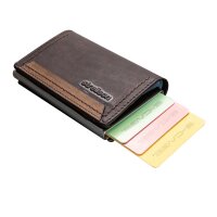 Strellson Camden C-one E-cage sv8o Herren Geldbörsen/Kartenetui Leder Hochformat dark brown
