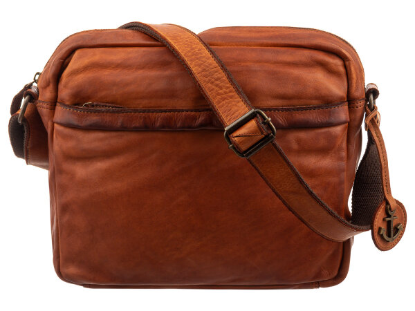 Harbour 2nd UP13127 Messenger Style PARKER Umhängetasche cognac