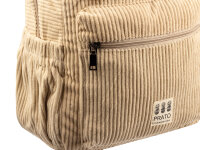 Prato SC03 "Ananas" zeitloser Rucksack Breitcord mit Notebookfach ca. 14"