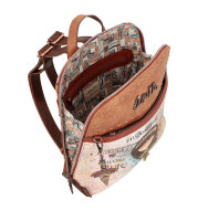 Menire Rucksack mit ethnischem Druck für Kinderwagen City-RS VT beige 36605-055