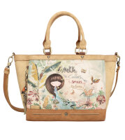 Anekke Amazonia mit drei Fächern und zwei Griffen Handtasche 36701-114 beige