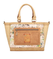 Anekke Amazonia mit drei Fächern und zwei Griffen Handtasche 36701-114 beige