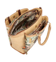 Anekke Amazonia mit drei Fächern und zwei Griffen Handtasche 36701-114 beige