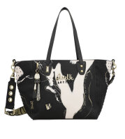 Anekke Großer schwarzer Shopper Nature Shodō Beutel...