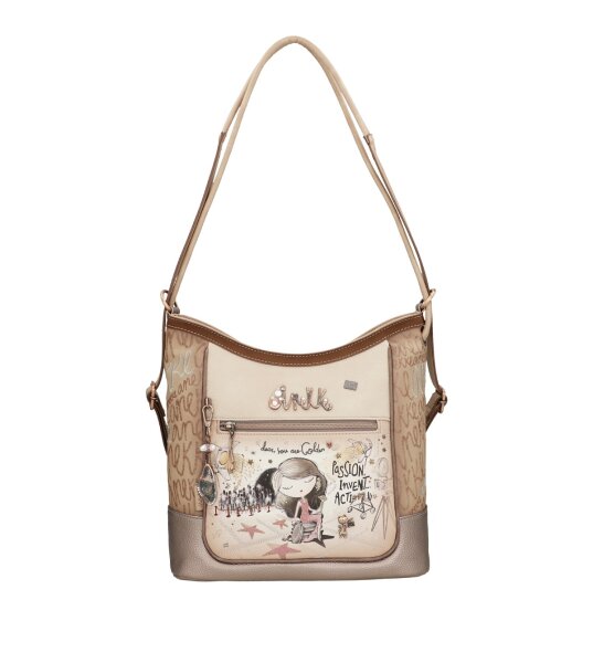 Anekke Hollywood Tasche, die sich in einen Rucksack verwandeln lässt 38705-172 braun