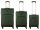 Franky T1-B Trolley DR Spinner 3er SET 55/65/75er Größe S/M/L dark green