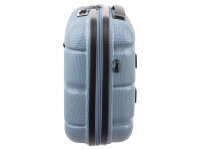 Franky ABS13 Beautycase Handgepäck Hartschale mit TSA-Schloss bluestone