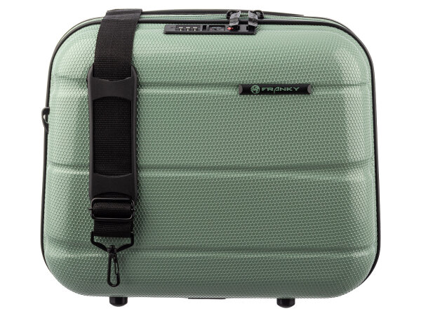 Franky ABS13 Beautycase Handgepäck Hartschale mit TSA-Schloss green