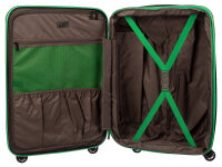 Franky A-B-S13 4er Kofferset 55/66/76 mit Beautycase Hartschalenkoffer Spinner mit TSA-Schloss Gr. S/M/L  apple green