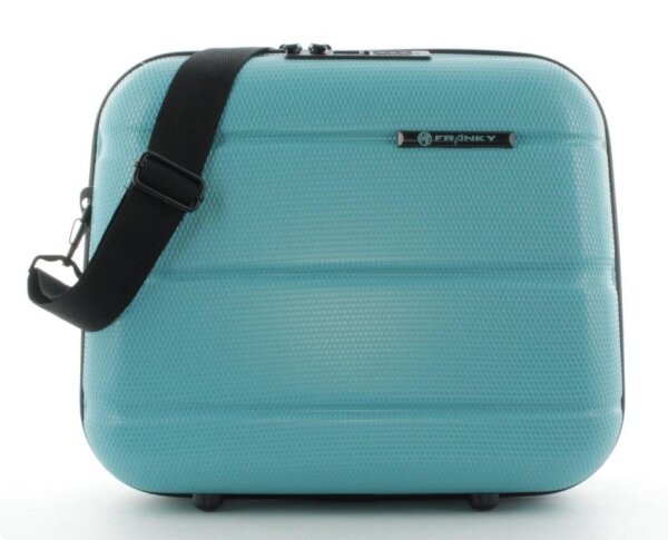 Franky ABS13 Beautycase Handgepäck Hartschale mit TSA-Schloss Aqua