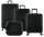 Franky A-B-S13 4er Kofferset 55/66/76 mit Beautycase Hartschalenkoffer Spinner mit TSA-Schloss Gr. S/M/L  Schwarz