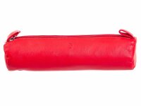 Prato Schlampermäppchen P9 Federmäppchen Leder Rot