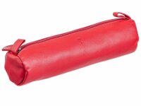 Prato Schlampermäppchen P9 Federmäppchen Leder Rot