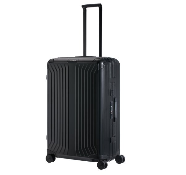 Samsonite Lite-Box Alu Spinner 76 cm mit TSA-Zahlenschloss black