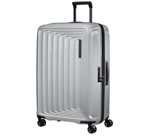 Samsonite Nuon Spinner 75 cm EXP mit TSA-Zahlenschloss matt silver