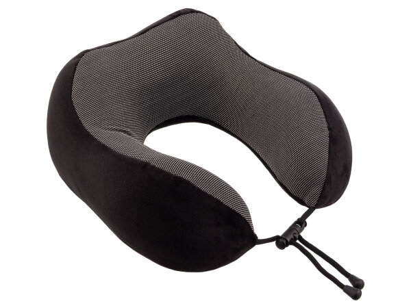 Franky PL07 Memory-Schaum Reisekissen Nackenkissen black