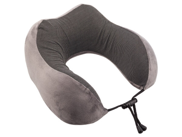 Franky PL07 Memory-Schaum Reisekissen Nackenkissen dark grey