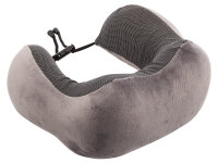 Franky PL07 Memory-Schaum Reisekissen Nackenkissen dark grey