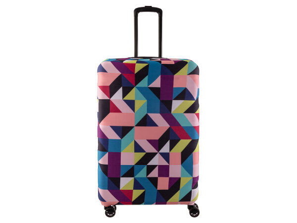 Franky Kofferhülle LC-10M Kratzschutz fürTrolley Spinner ca. 58-60 cm multicolorcheck