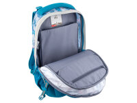 2 be Schulrucksack 66321 School Backpack 37 Turquoise with Print
