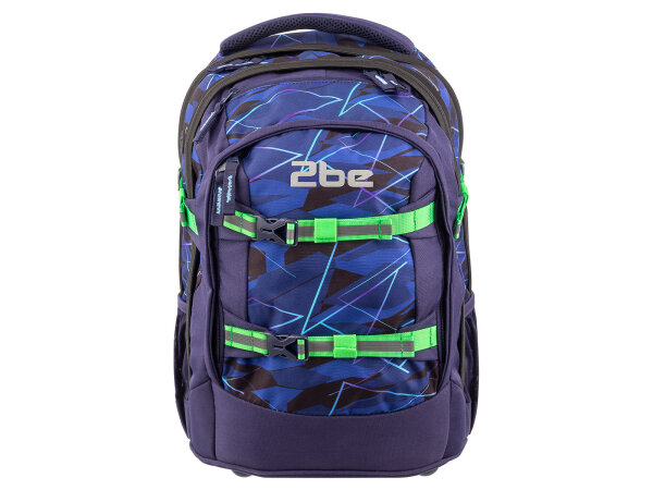 2 be Schulrucksack 66321 School Backpack 49 Navy with Print