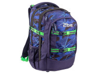 2 be Schulrucksack 66321 School Backpack 49 Navy with Print