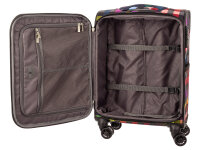 Franky Koffer Handgepäck Spinner Gr. S T1S-DR 55 cm multicollor check