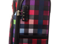 Franky Koffer Handgepäck Spinner Gr. S T1S-DR 55 cm multicollor check