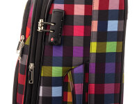 Franky Koffer Reisegepäck Spinner Gr. M T1S-DR ca. 69 cm multicolor check
