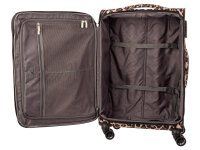 Franky Koffer Reisegepäck Spinner Gr. L T1S-DR ca. 79 cm leopard