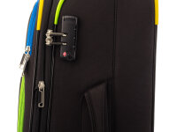 Franky 3er Kofferset 55+69+79 cm Spinner mit Zahlenschloss black rainbow