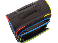 Franky 3er Kofferset 55+69+79 cm Spinner mit Zahlenschloss black rainbow