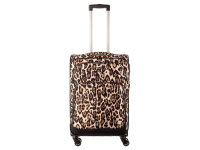 Franky 4er Kofferset 55+69+79 cm + Beautycase Spinner mit Zahlenschloss leopard