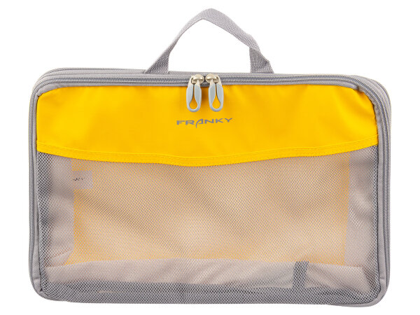 Franky CU3-B-L Packhilfe Koffer Organizer Reisegepäck Gr. L yellow
