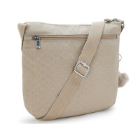 Kipling Arto Schultertasche 6 Liter K10878 Signature Beige Embossi