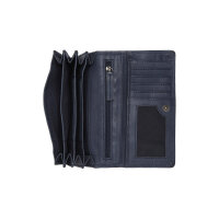 The Chesterfield Brand C08.0506 Lentini Wallet Querformat Leder 10 navy