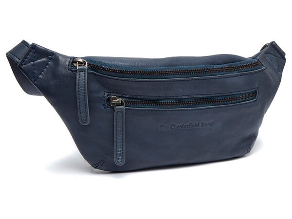 The Chesterfield Brand C23.1022 Severo Waist Bag Washed Waxed Leder 10 navy