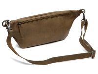 The Chesterfield Brand C23.1025 Kruger Waist Bag Washed Waxed Leder 02 olivgreen