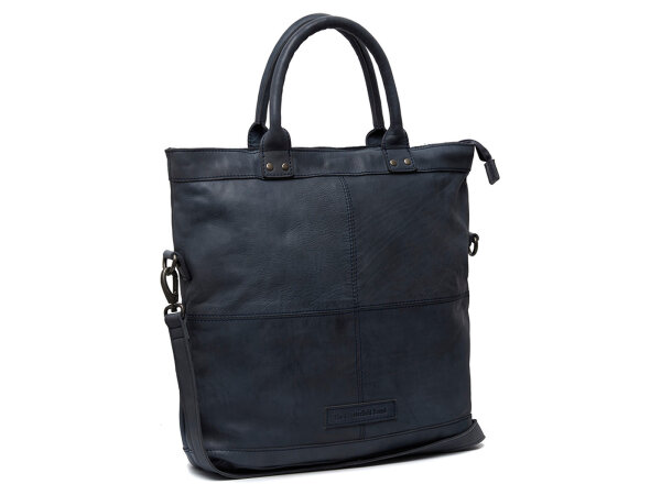The Chesterfield Brand C38.0198 Ontario Shopper Washed Waxed Leder 10 navy
