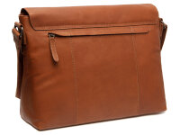 The Chesterfield Brand C48.1217 Toledo Messenger/Umhängetasche Wax Pull Up Leder 31 cognac