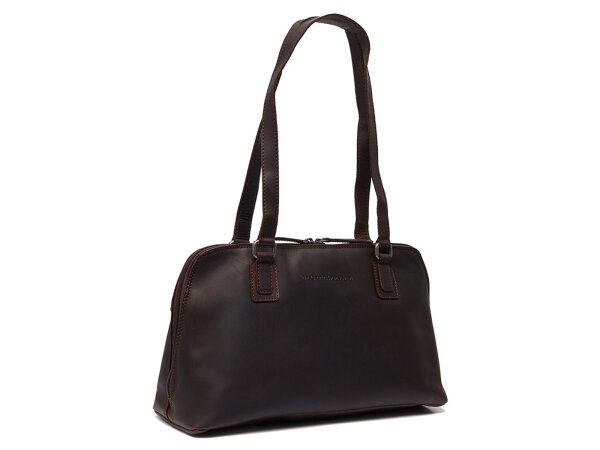 The Chesterfield Brand C48.1221 Santorini Schultertasche Wax Pull Up Leder 01 brown