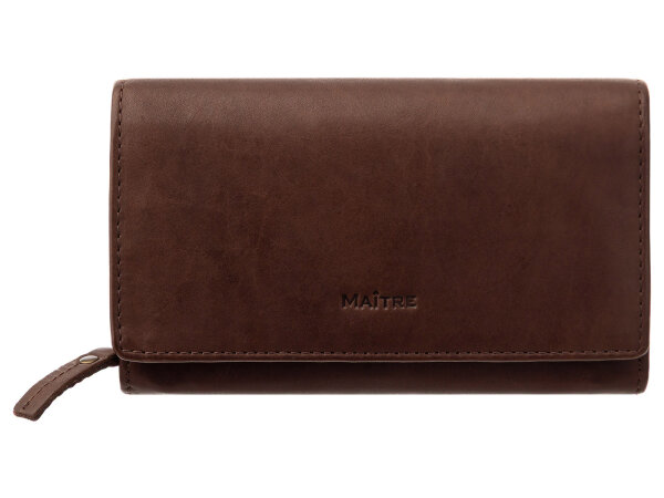 Maitre Dilara 4060001883 Geldbörse Querformat Rindsleder RFID  702 dark brown