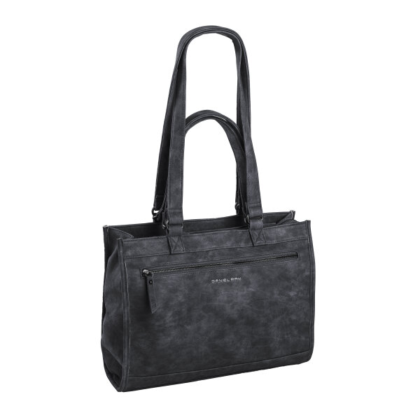 DANIEL RAY DR18.1055 Lake Kastenshopper Laptop BUSINESSUMHÄNGER schwarz twotone
