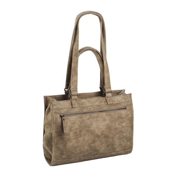 DANIEL RAY DR18.1055 Lake Kastenshopper Laptop BUSINESSUMHÄNGER beige twotone