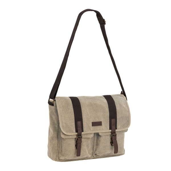DANIEL RAY DR16.1380 McAllen Messenger 2xSchn. Lapt. BUSINESSUMHÄNGER khaki